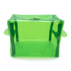 Kit Bolsa Verde com Detalhes Laranja e 2 Nécessaires Modernas e Espaçosas