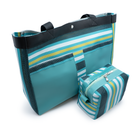 Bolsa Verde Marinho com Nécessaire Combinando – Espaçosa, Moderna e Prática