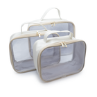 Kit com 3 Organizadores Transparentes Multiuso