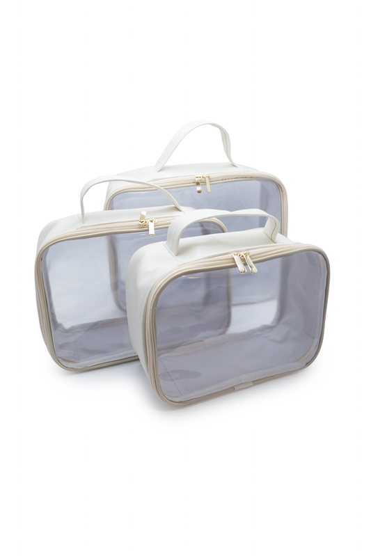 Kit com 3 Organizadores Transparentes Multiuso