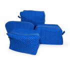 Kit com 4 Nécessaires Azul Marinho em Diferentes Tamanhos